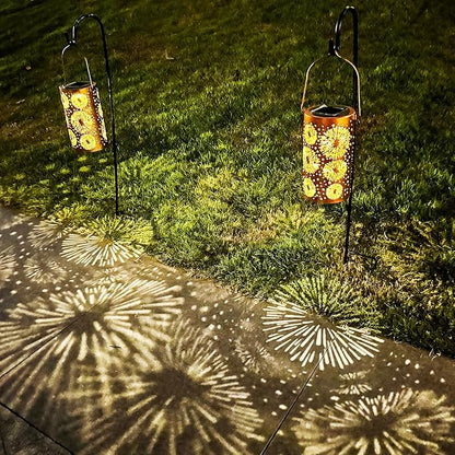 Christmas Gifts for Women, Fireworks Birthday Gifts for Women Mom Grandma Solar Lanterns Outdoor Waterproof Garden Decor Hanging LED Decorative Light for Patio Yard Lawn Front Porch Gardening Gifts