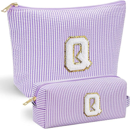 YOOLIFE Gifts for Women - Makeup Bag Organizer, Cute Skincare Bag - Personalized Best Friend, Wife, Mom Birthday & Valentine's Day Gift - Purple