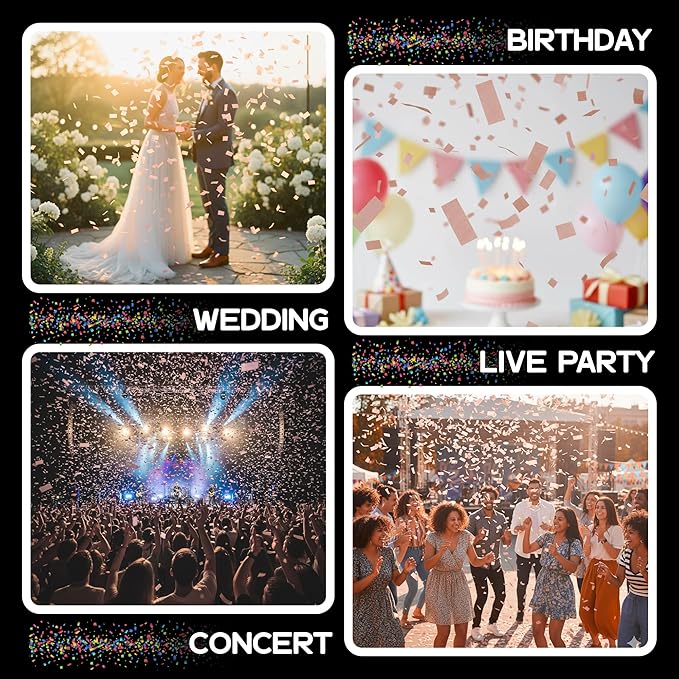 Ultimate Confetti, Mocha Mousse Biodegradable Confetti - Rectangular Flame-Resistant and Slow-FallingTissue Paper Confetti for Cannon and Launcher use – Best for Celebrations - 1 lb, 16 oz