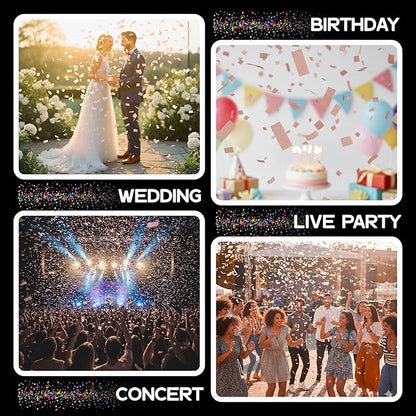Ultimate Confetti, Mocha Mousse Biodegradable Confetti - Rectangular Flame-Resistant and Slow-FallingTissue Paper Confetti for Cannon and Launcher use – Best for Celebrations - 1 lb, 16 oz