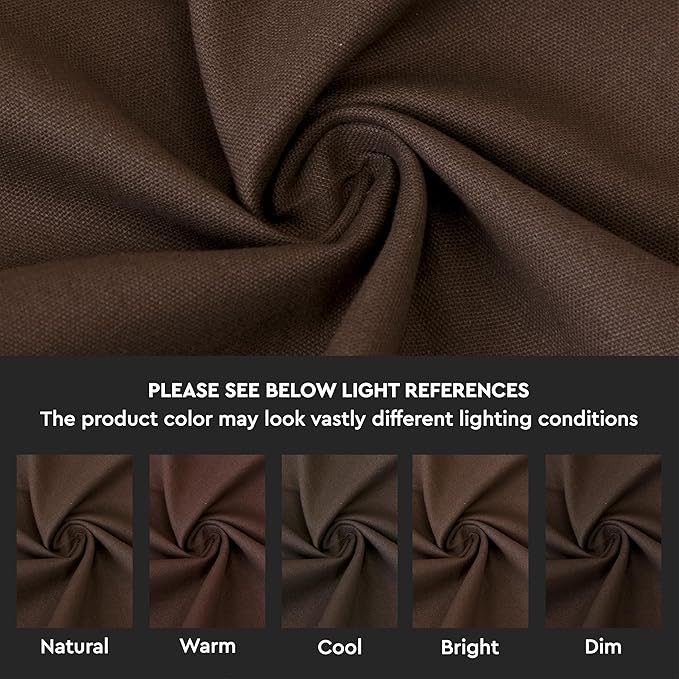 Encasa XO Dark Taupe Cloth Napkins Set of 6, 17"x17" | Solid Color Cotton Dinner Napkins | Washable & Reusable Napkins for Dining Table Fall Decoration, Holiday & Christmas Festivals