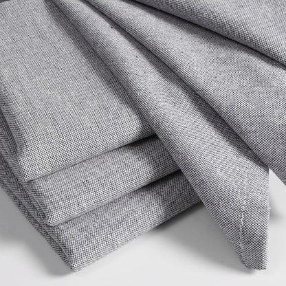 Native Fab Solid Cloth Napkin Set of 4, 100% Chambray Cotton, Washable, Reusable Dinner Cloth Napkin 17x17 inches, Table Decor Napkins for Dinner, Events, Navy Blue