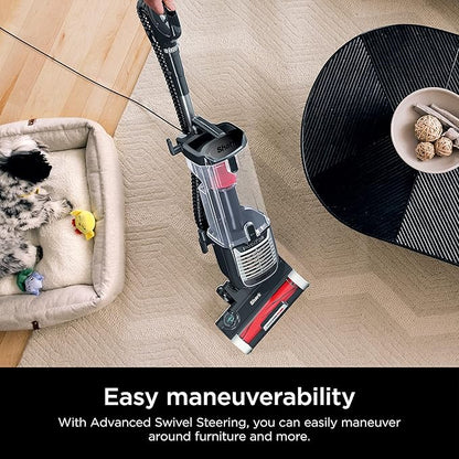 Shark ZU102 Rotator Pet Upright Vacuum with PowerFins HairPro & Odor Neutralizer Technology, Charcoal, 2.9 L Dust Cup