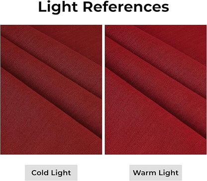 D'Moksha Homes Linen Red Table Runner 144 Inches Long - 100% Pure Linen Extra Long Table Runner 14 x 144 Inch for Winter, Christmas, Holiday - Classic Hemstitch