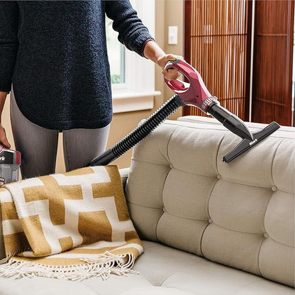 Shark ZU561 Navigator Lift-Away Speed Self Cleaning Brushroll Lightweight Upright Vacuum with HEPA Filter, Red Peony