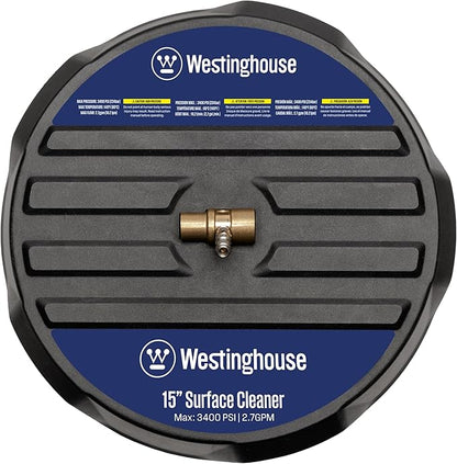 Westinghouse Universal 15” Pressure Washer Surface Cleaner Attachment - 3400 Max PSI, 1/4” Connector - For Gas and Electric Pressure Washers