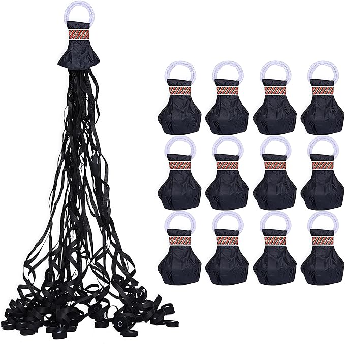 12 Pack Black Streamer Poppers, No Mess Confetti Poppers，Party Poppers No Mess Streamers Easy to Clean Handheld Streamer Cannon，Ideal for Celebrations and Events