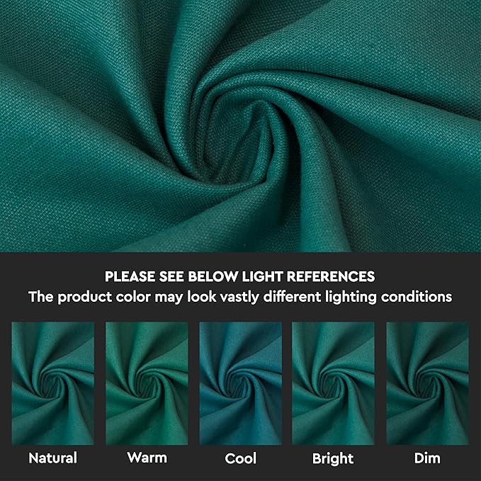 Encasa XO Emerald Cloth Napkins Set of 12, 17"x17" | Solid Color Cotton Dinner Napkins | Washable & Reusable Napkins for Dining Table Fall Decoration, Holiday & Christmas Festivals