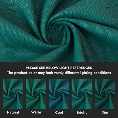 Encasa XO Emerald Cloth Napkins Set of 12, 17"x17" | Solid Color Cotton Dinner Napkins | Washable & Reusable Napkins for Dining Table Fall Decoration, Holiday & Christmas Festivals