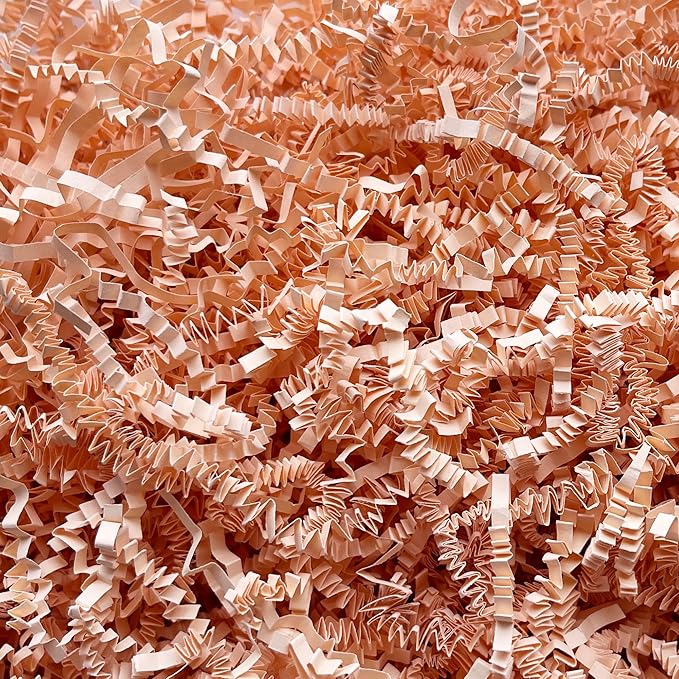 2 LB Champagne Crinkle Cut Paper Shredded Filler for Gift Baskets Easter Grass Party Favors stuffers