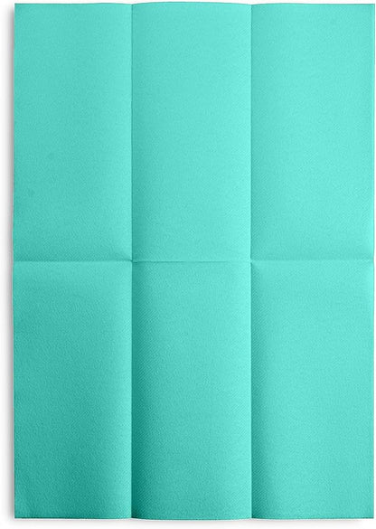 Linen-Feel Bright Green Paper Napkins - Decortive Cloth-Like Disposable Dinner Napkins - Soft And Absorbent. For Kitchen, Party, Wedding, Bathroom Or Any Occasion. (Pack of 100)