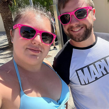 Fsmiling Neon Sunglasses Bulk Adult Party Sunglasses 80s Glasses Shades for Men Women Party Favors-30Pack,UV Protection