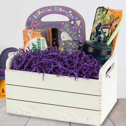 MagicWater Crinkle Cut Paper for Gift Baskets - 2LB - Purple - Perfect for Shredded Paper Filler, Basket Filler, Gift Boxes, Bridesmaid Gifts, Christmas Stuffers & More – Ideal for All Occasions