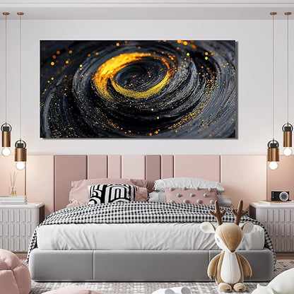 Abstract Wall Art Decor Wall Art Pictures for Living Room Abstract Canvas Art Wall Decor Minimalist Black Gold Wall Art Prints Modern Wall Art Decorations Artwork for Walls Office Home Decor 20" X 40"