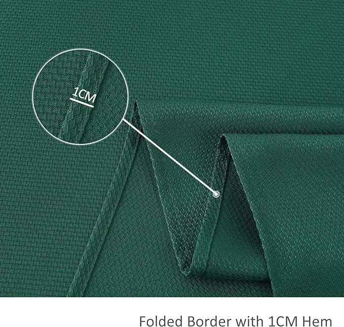 maxmill Textured Rectangular Tablecloth Water Resistance Antiwrinkle Spillproof Soft Jacquard Table Cloth for Dining Room, Buffet Banquet Parties and Holiday Dinners, 60 x 104 Inch, Hunter Green
