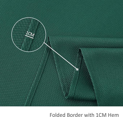 maxmill Textured Rectangular Tablecloth Water Resistance Antiwrinkle Spillproof Soft Jacquard Table Cloth for Dining Room, Buffet Banquet Parties and Holiday Dinners, 60 x 104 Inch, Hunter Green