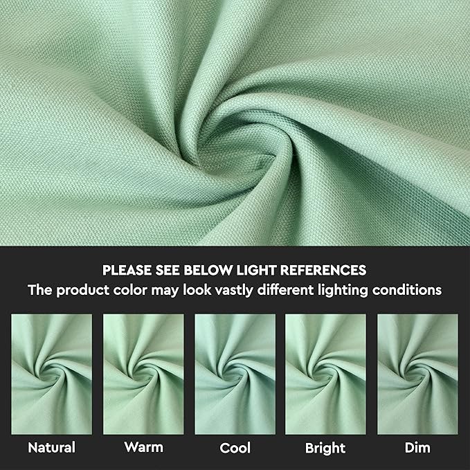 Encasa XO Mint Green Cloth Napkins Set of 6, 17"x17" | Solid Color Cotton Dinner Napkins | Washable & Reusable Napkins for Dining Table Fall Decoration, Holiday & Christmas Festivals