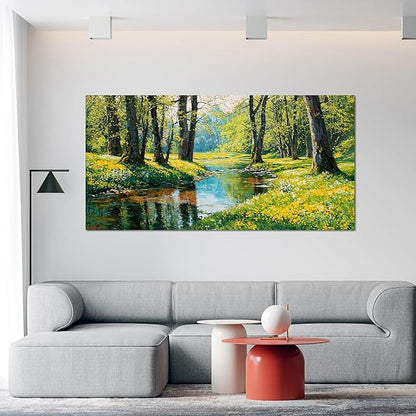 Canvas Wall Art Decor Wall Art Pictures for Living Room Modern Landscape Wall Art Prints Canvas Art Wall Decor Nature Botanical Wall Art Decorations Forest Artwork for Walls Home Office Decor 20"X40"
