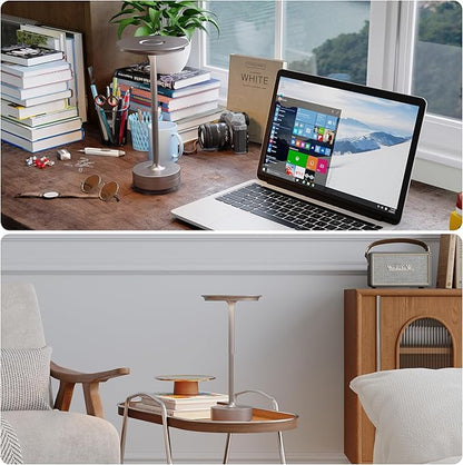 Rechargeable Table Lamps Cordless, Portable 5000mAh Outdoor Table Light, 3 Color Stepless Dimming LED Table Lamp with Memory Function, for Home/Dinner/Patio/Restaurant.(Champagne Gold)