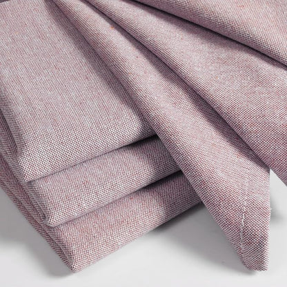 Native Fab Solid Cloth Napkin Set of 4, 100% Chambray Cotton, Washable, Reusable Dinner Cloth Napkin 17x17 inches, Table Decor Napkins for Dinner, Events, Burgundy