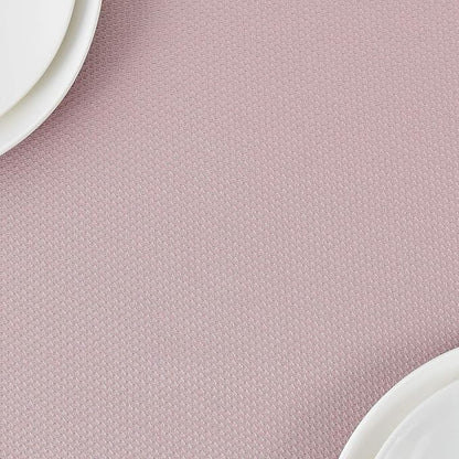 maxmill Jacquard Tablecloth Stain Resistant Waterproof Wrinkle Resistant Spillproof Washable Soft Textured Table Cloth for Dining Room, Indoor and Outdoor Use, Rectangle 60 x 140 Inch, Dusty Pink