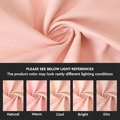Encasa XO Peach Cloth Napkins Set of 6, 17"x17" | Solid Color Cotton Dinner Napkins | Washable & Reusable Napkins for Dining Table Fall Decoration, Holiday & Christmas Festivals