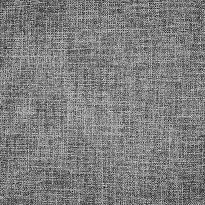 Homepop Home Decor |Button Tufted Woven Round Storage Ottoman | Ottoman with Storage for Living Room & Bedroom (Gray Woven)