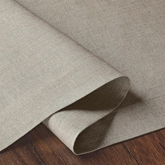 D'Moksha Homes Linen Natural Table Runner 72 Inches Long - 100% Pure Linen 14 x 72 Inch Table Runner for Dining, Winter, Christmas, Holiday - Machine Washable