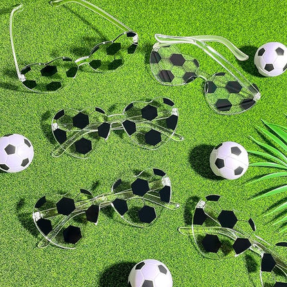 Pibupibu 12/24 Pack Volleyball Softball Football Soccer Gifts for Team Coach Heart Sunglasses Bulk Sports Party Favor Glasses